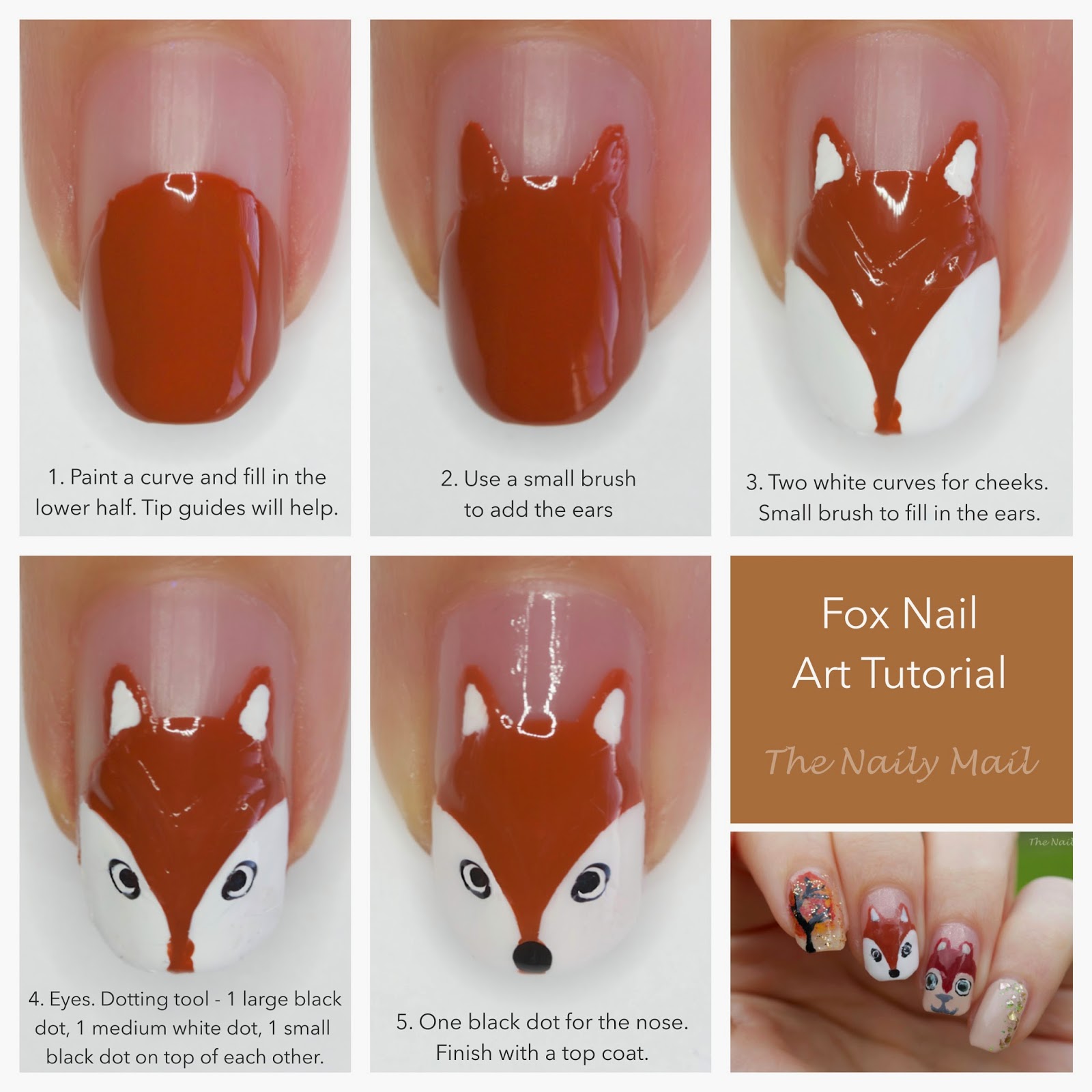 simple animal nail designs